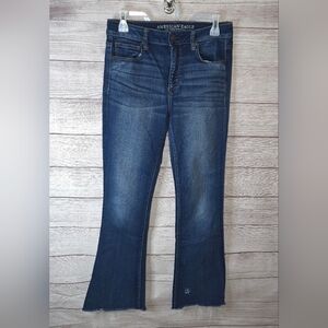 American Eagle Hi-rise Slim Flare Size 8 LONG